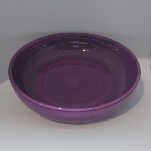 Assiette creuse violet fonçé