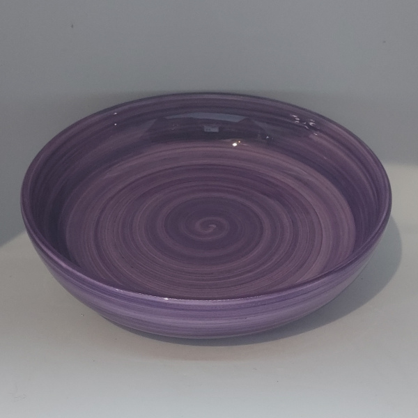 Assiette creuse violet