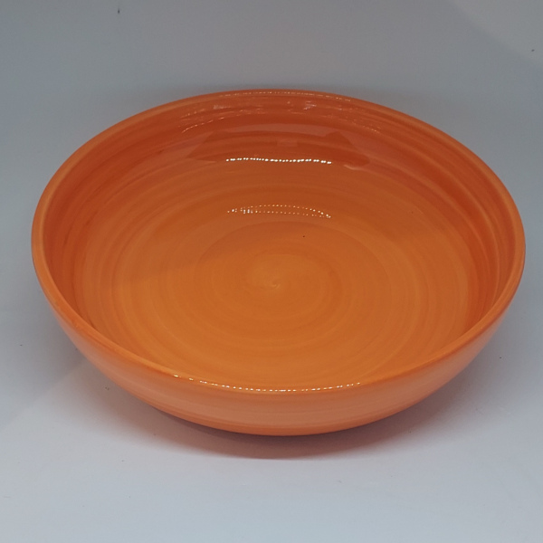 Assiette creuse orange