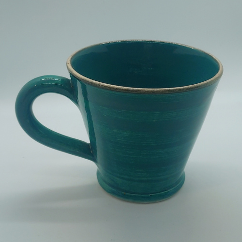 Tasse cappuccino vert bleu