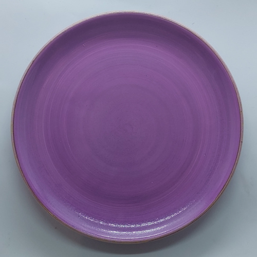 Assiette ronde grand modèle lilas
