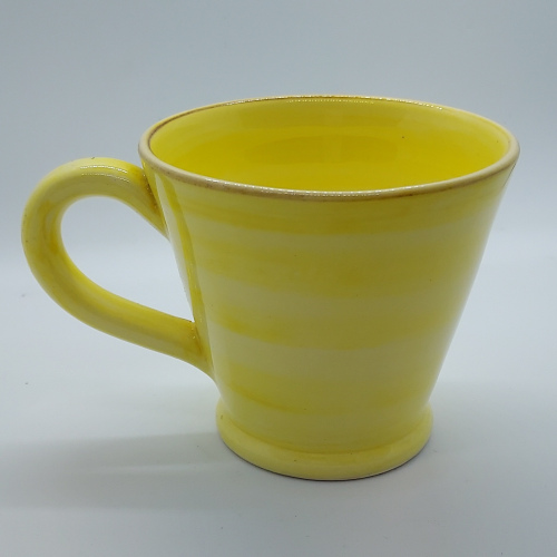 Tasse cappuccino jaune citron