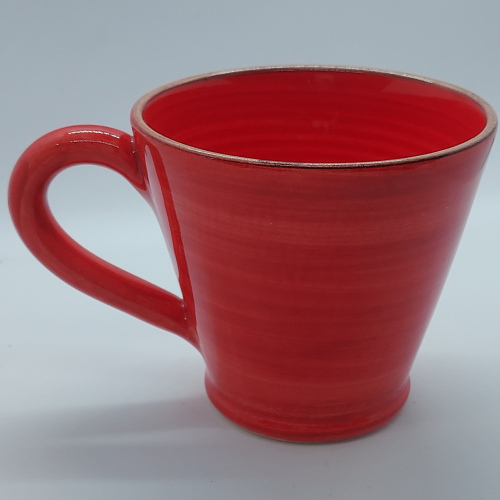 Tasse cappuccino rouge vif