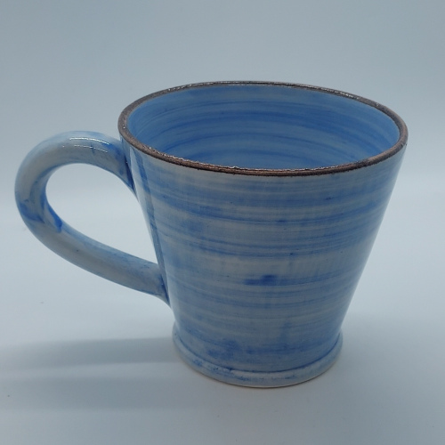 Tasse cappuccino bleu tendre