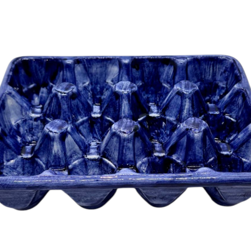 boite à oeufs  x 12 bleu fonçé