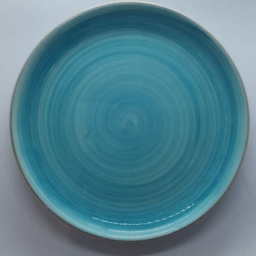 Assiette ronde grand modèle céladon
