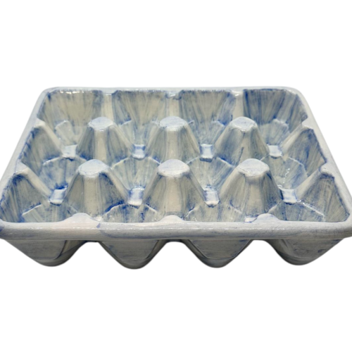 boite à oeufs  x 12 bleu tendre