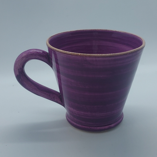 Tasse cappuccino violet fonçé